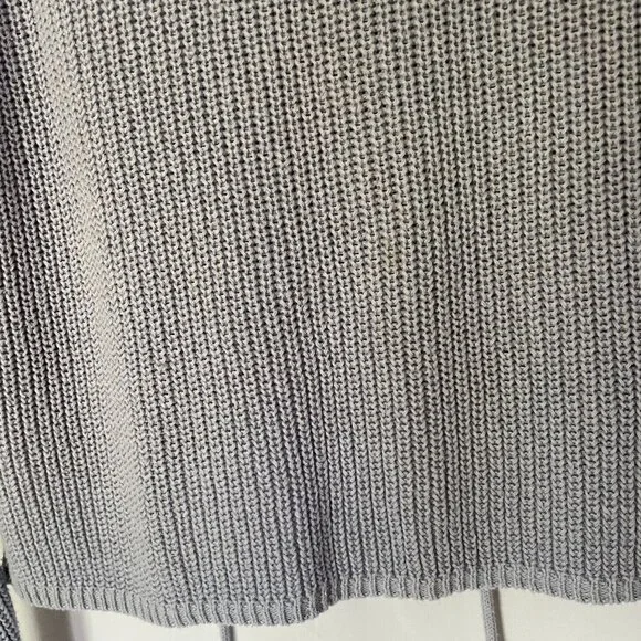 Forever 21 baby blue knit sweater v-neck style lace up front women's size small - Picture 9 of 9